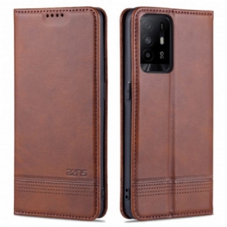 Flip Cover Oppo A94 5G Style Cuir AZNS