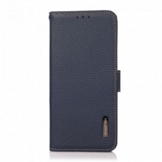 Housse Oppo A94 5G Cuir Litchi KHAZNEH RFID
