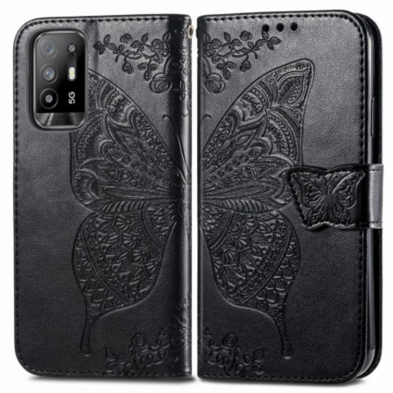 Housse Oppo A94 5G Demi Papillons