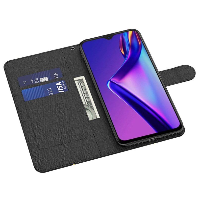 Housse Oppo A94 5G Loup avec Lanière