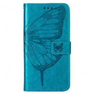 Housse Oppo A94 5G Papillon avec Lanière