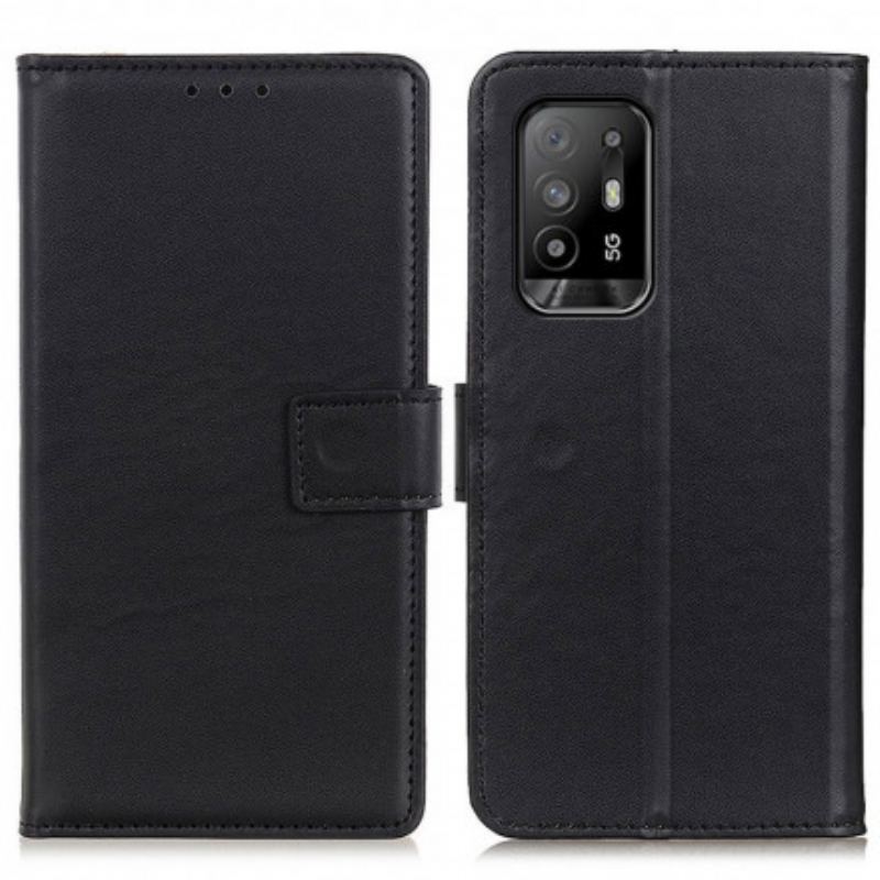 Housse Oppo A94 5G  Simili Cuir Simple