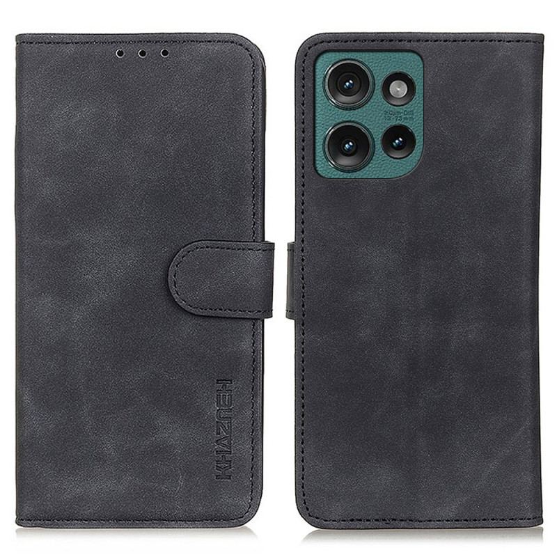 Housse Motorola Edge 50 Neo Effet Daim KHAZNEH