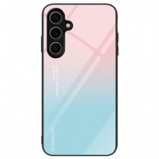 Coque Samsung Galaxy S24 FE Verre Trempé Dégradé Rose Bleu