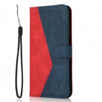 Housse Samsung Galaxy S24 FE Bicolore Stylée à Lanière
