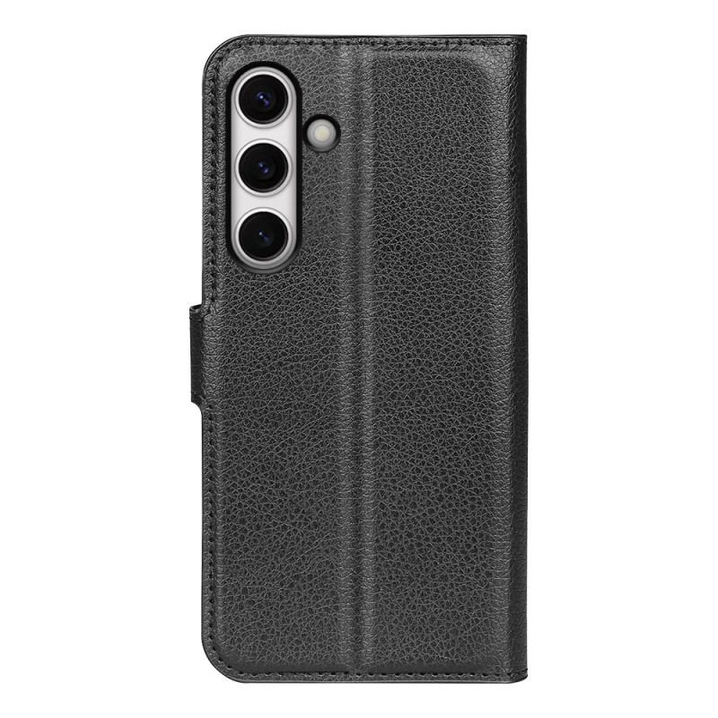 Housse Samsung Galaxy S24 FE Simili Cuir Litchi