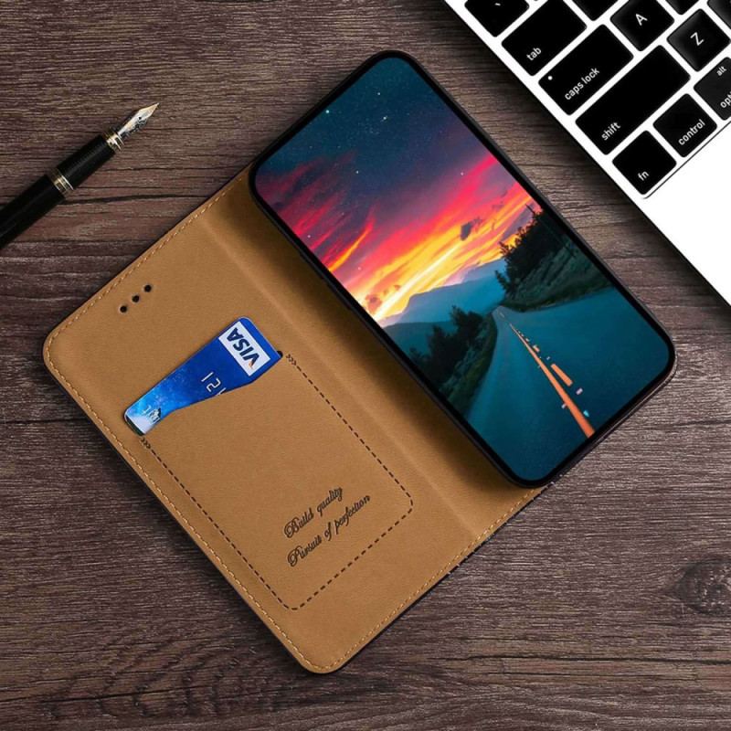 Flip Cover Vivo X90 Pro Simili Cuir Vintage