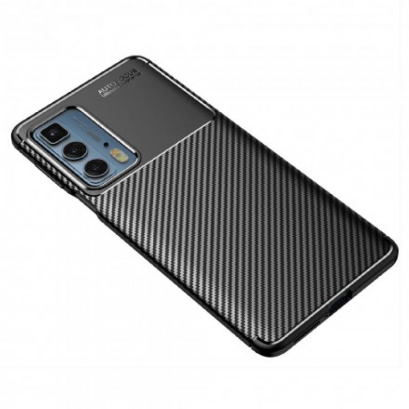 Coque Motorola Edge 20 Pro Flexible Texture Fibre Carbone