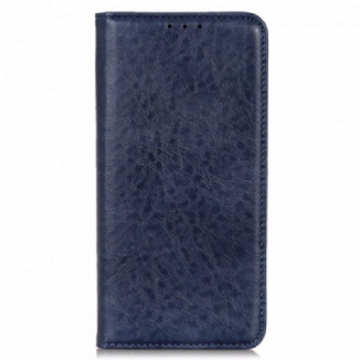 Flip Cover Motorola Edge 20 Pro Cuir Fendu Texturé