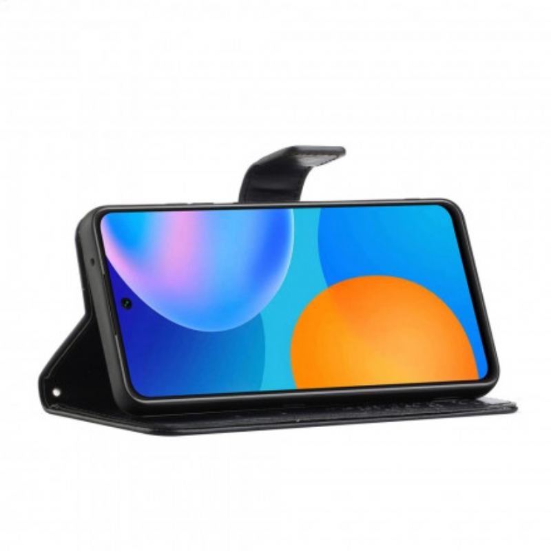 Housse Motorola Edge 20 Pro Arbre et Hiboux à Lanière