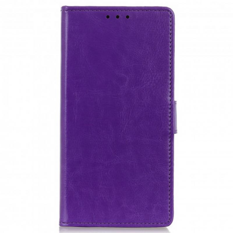 Housse Motorola Edge 20 Pro Effet Cuir Brillant Simple