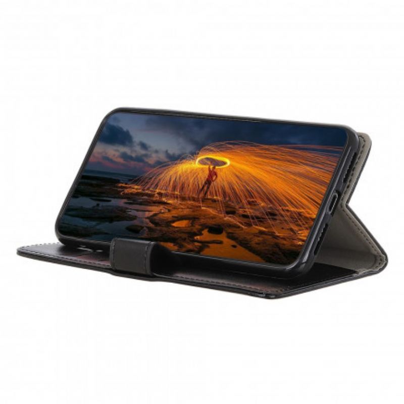 Housse Motorola Edge 20 Pro Effet Cuir Brillant Simple