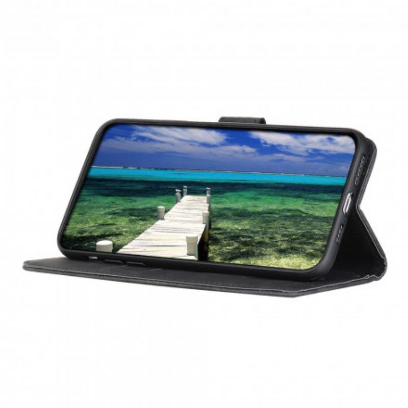 Housse Motorola Edge 20 Pro Effet Cuir Vintage KHAZNEH