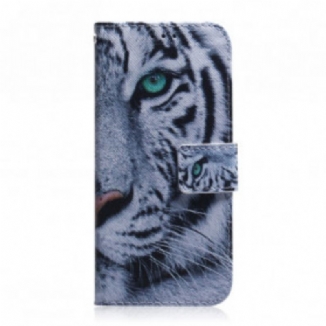Housse Motorola Edge 20 Pro Face de Tigre