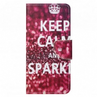 Housse Motorola Edge 20 Pro Keep Calm and Sparkle