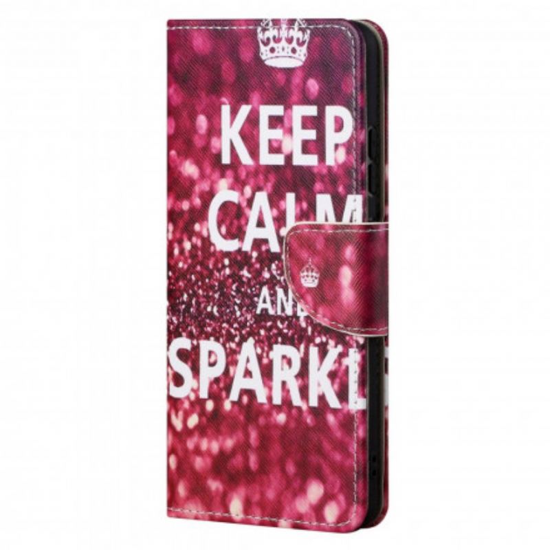 Housse Motorola Edge 20 Pro Keep Calm and Sparkle