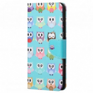 Housse Motorola Edge 20 Pro Multiples Hiboux