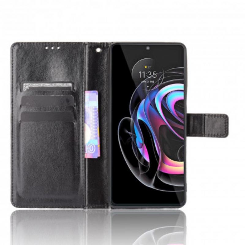 Housse Motorola Edge 20 Pro Simili Cuir Flashy