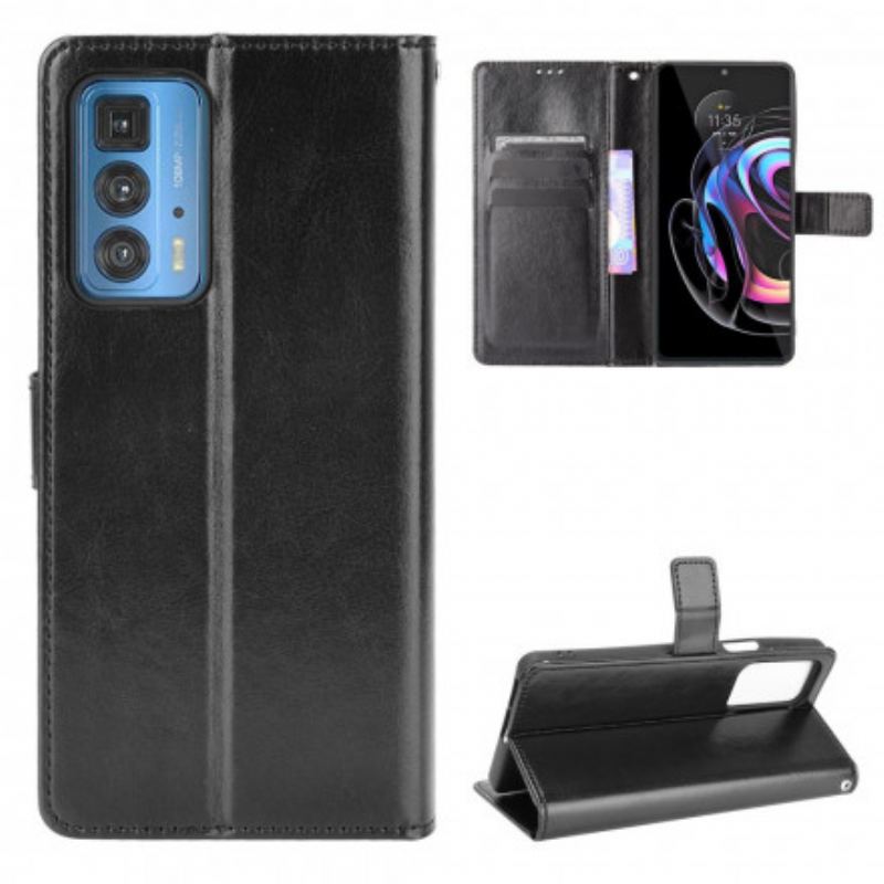 Housse Motorola Edge 20 Pro Simili Cuir Flashy