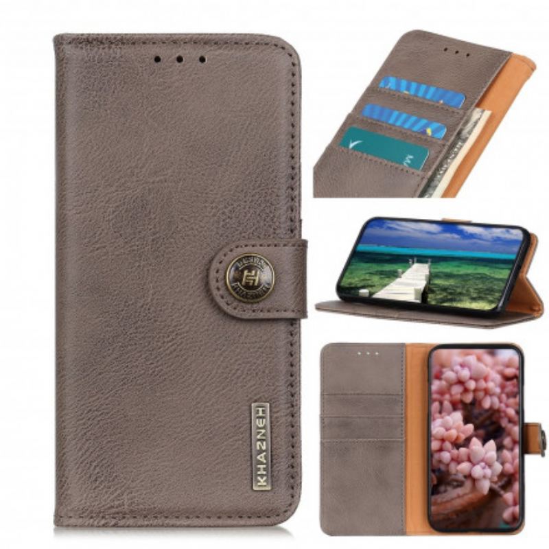Housse Motorola Edge 20 Pro Simili Cuir KHAZNEH