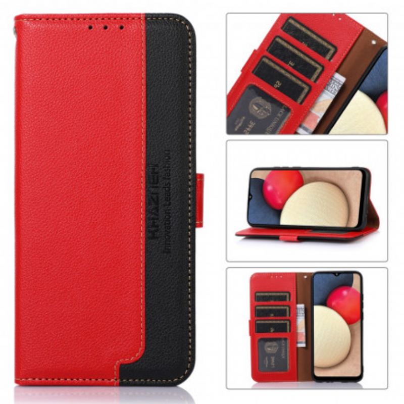 Housse Motorola Edge 20 Pro Style Litchi RFID KHAZNEH