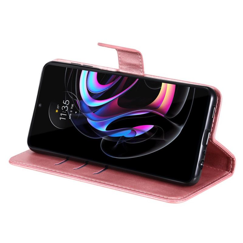 Housse Motorola Edge 20 Pro Vintage Porte-Monnaie