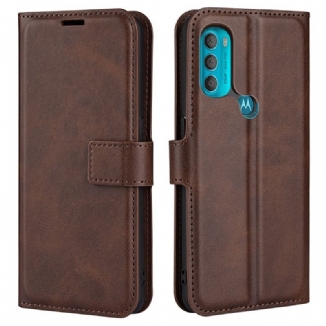 Housse Moto G71 5G Effet Cuir Slim Extrême