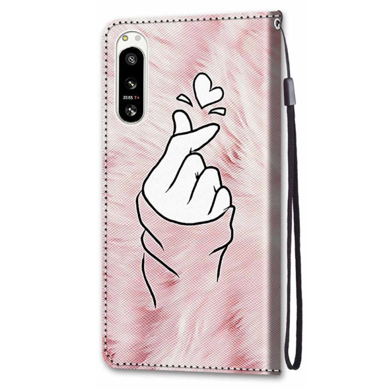 Housse Sony Xperia 5 IV Finger Heart