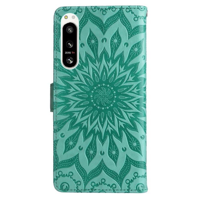 Housse Sony Xperia 5 IV Mandala Soleil avec Lanière
