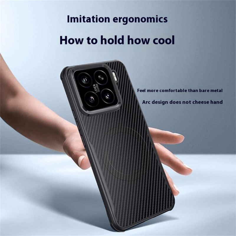 Coque Xiaomi 15 Compatible MagSafe Fibre Carbone