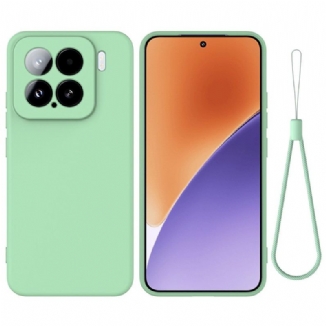 Coque Xiaomi 15 Silicone Liquide à Lanière