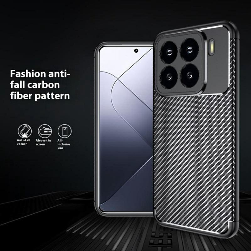 Coque Xiaomi 15 Texture Fibre de Carbone et Dissipation Thermique