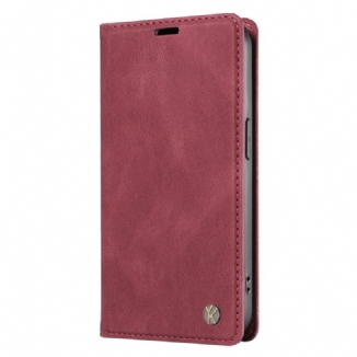 Flip Cover Xiaomi 15 Effet Daim YIKATU