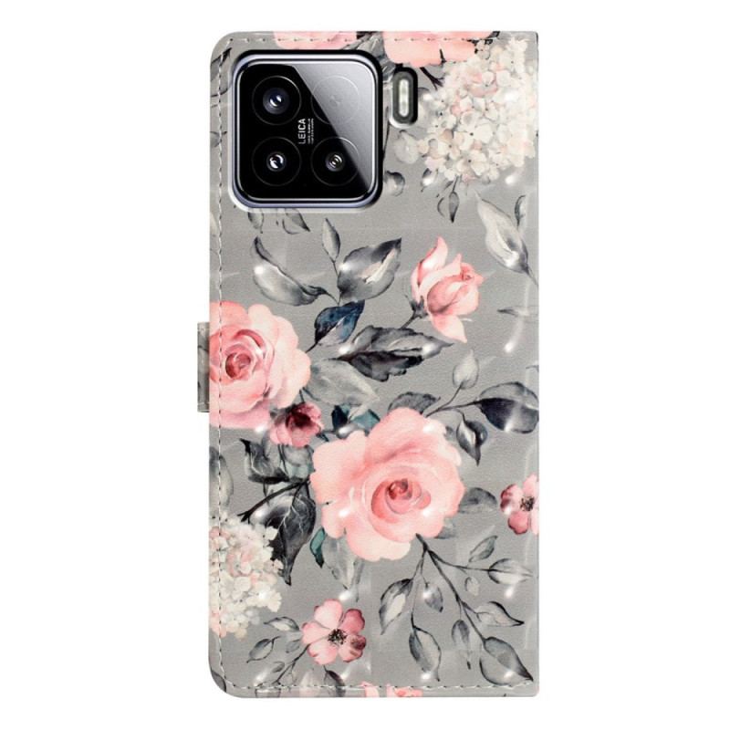 Housse Xiaomi 15 Fleurs 3D