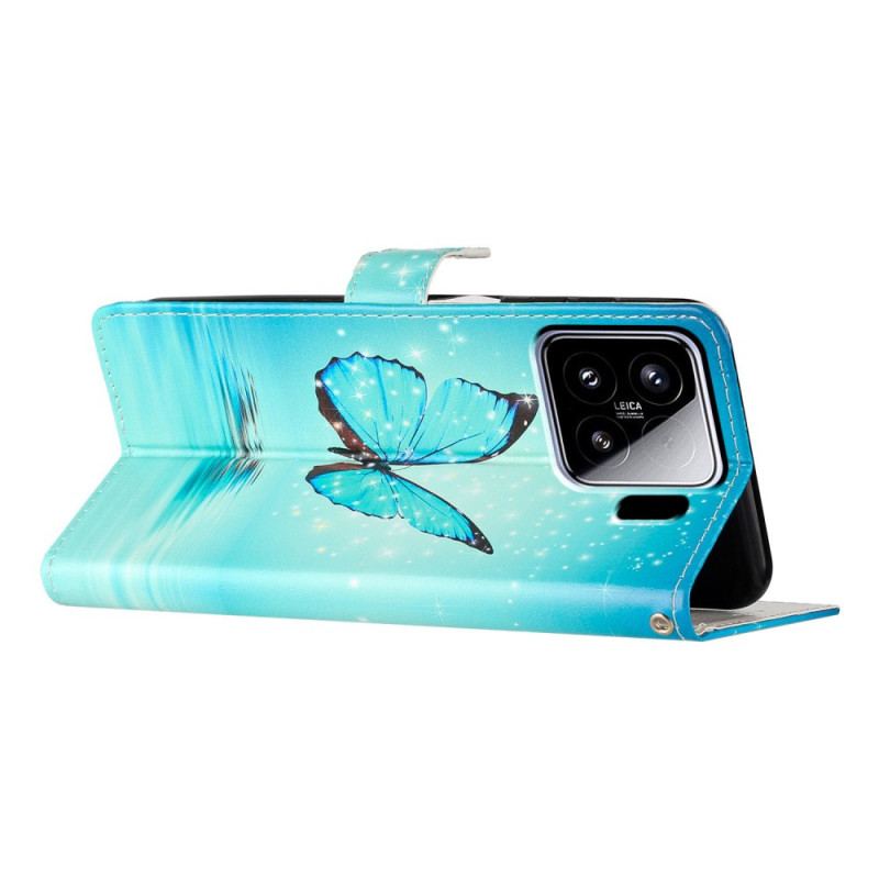 Housse Xiaomi 15 Papillon Bleu en Vol