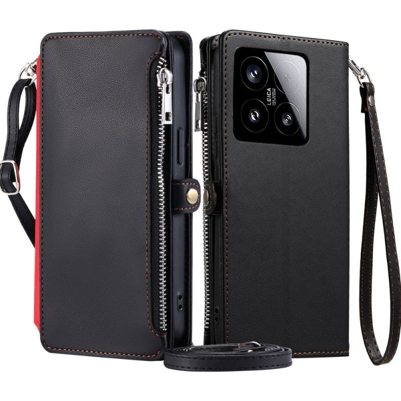 Housse Xiaomi 15 Porte-Monnaie et 8 Porte-Cartes