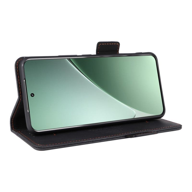 Housse Xiaomi 15 Portefeuille avec Décoration Métallique