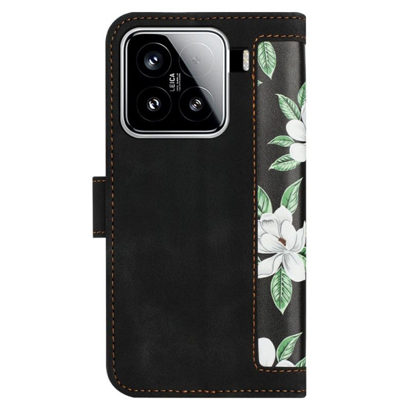Housse Xiaomi 15 Portefeuille Floral