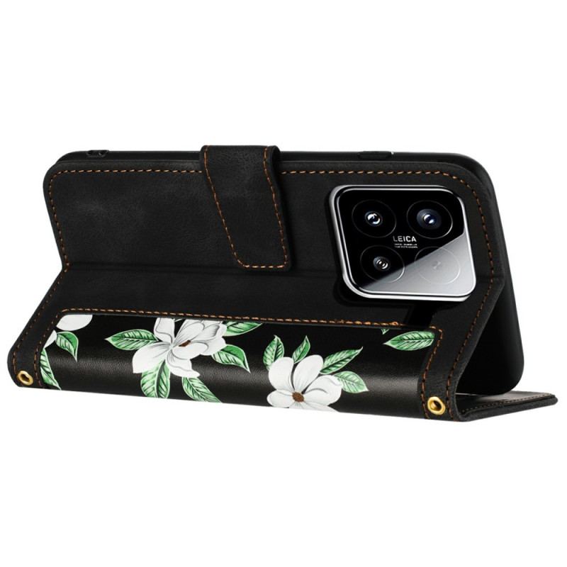 Housse Xiaomi 15 Portefeuille Floral