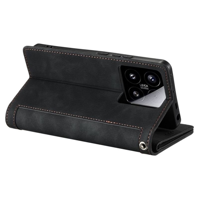 Housse Xiaomi 15 Portfeuille avec Fermeture Éclair