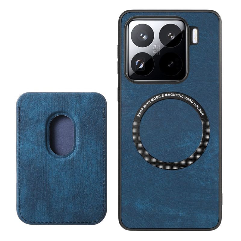 Housse Xiaomi 15 Rétro avec Porte-Cartes Détachable