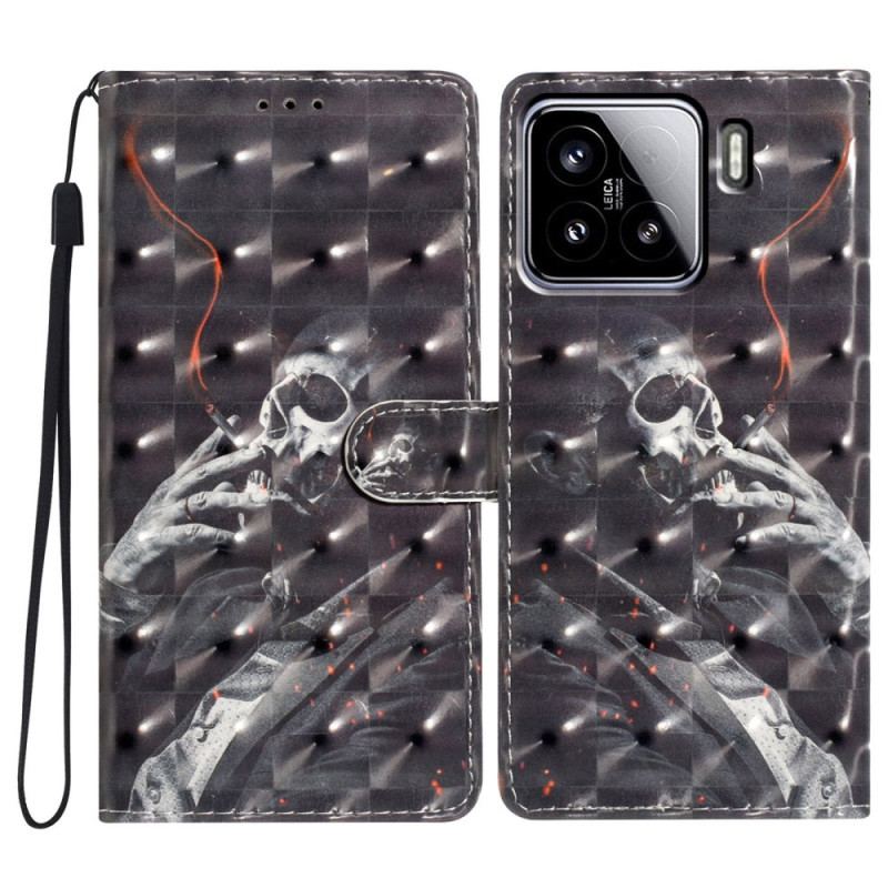 Housse Xiaomi 15 Squelette Fumeur 3D