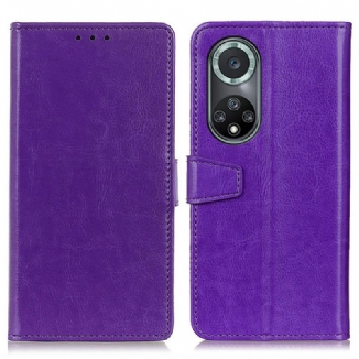 Housse Honor 50 Pro / Huawei Nova 9 Pro Effet Cuir Brillant Simple