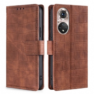 Housse Honor 50 Pro / Huawei Nova 9 Pro Skin-Touch Crocodile