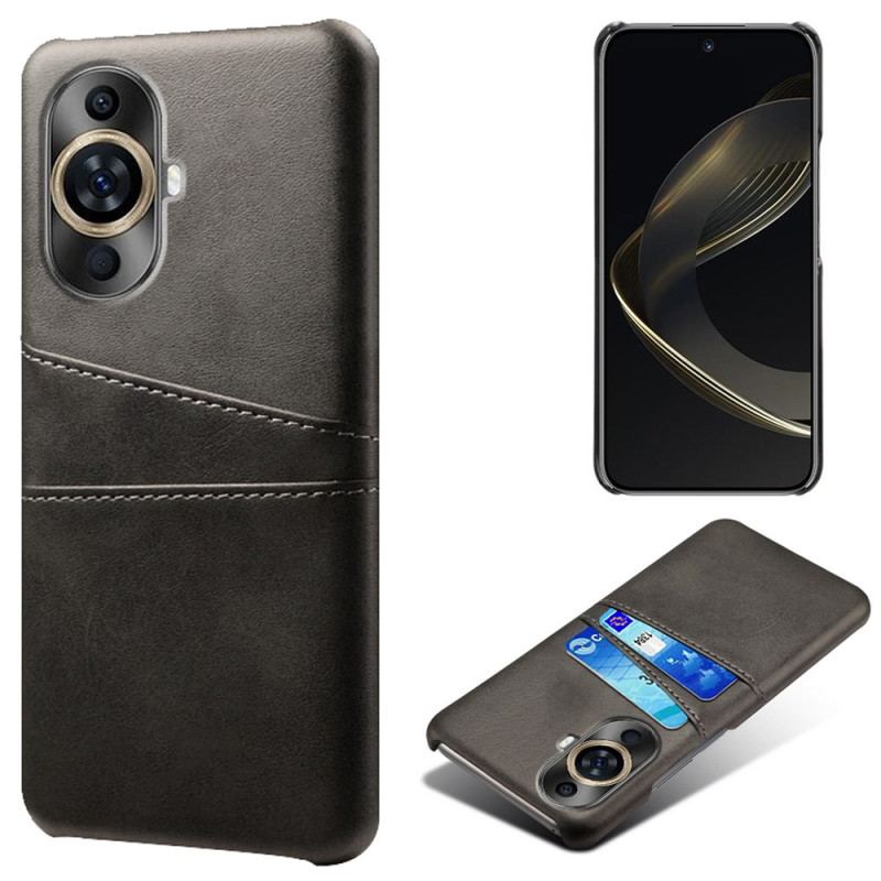 Coque Huawei Nova 12S Effet Cuir Porte-Cartes