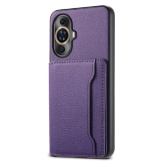 Coque Huawei Nova 12S Effet Cuir Porte-Cartes Support