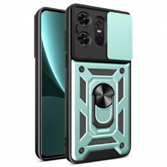 Coque Motorola Edge 50 Pro Protecteur Objectif et Anneau-Support