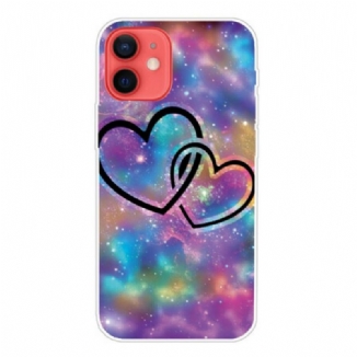 Coque iPhone 13 Mini Coeurs Enchaînés