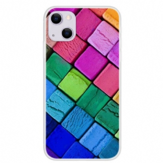 Coque iPhone 13 Mini Cubes Colorés