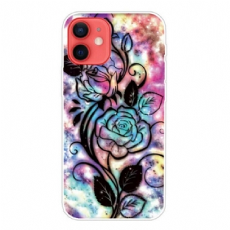 Coque iPhone 13 Mini Fleur Graphique